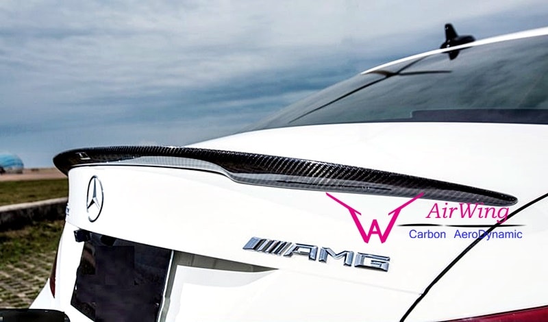 W117 - AirWing-P style Carbon Trunk Spoiler 05